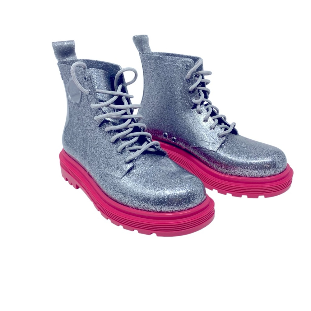 Melissa Viktor & Rolf Ankle Rubber Lace Up Boots Women's Size 7‎